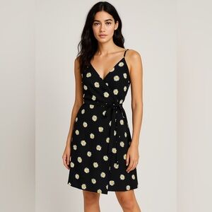 Sanctuary Black Floral Midi Dress